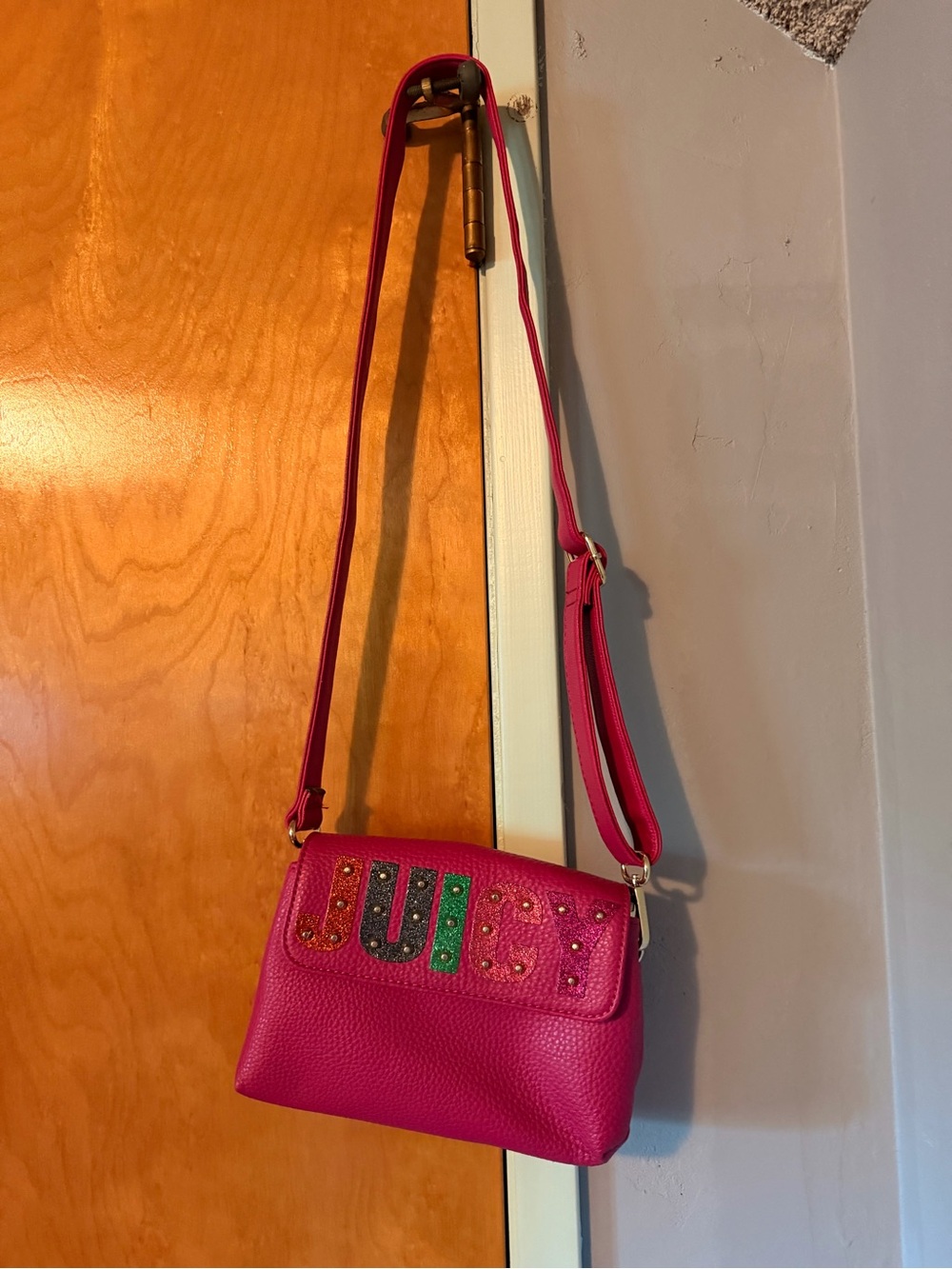 Juicy Couture Pink Studded Crossbody Bag / Fanny Pack